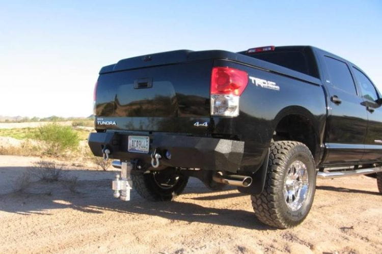 Iron Bull steel rear bumper #47 for 2007–2013 Toyota Tundra featuring heavy-duty construction and rugged rear-end protection
