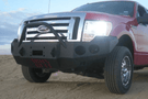 Truck front bumper #15 from Iron Bull gives a 2009-2014 Ford F150 an imposing off-road stance on rough terrain
