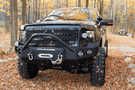 Truck front bumper #15 from Iron Bull gives a 2009-2014 Ford F150 an imposing off-road stance on rough terrain