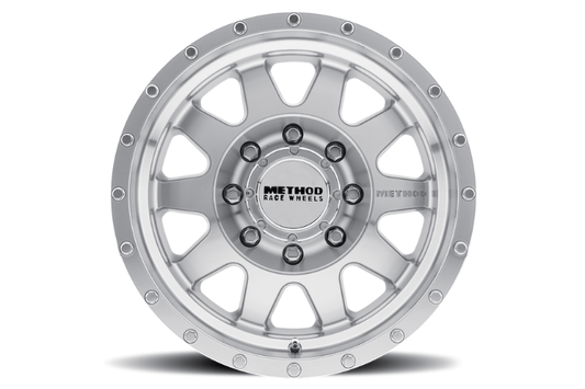 Method Race Wheels MR30129087318 for Ford F250/F350 Super Duty 1999–2025 in machined clear coat finish – durable off-road aluminum wheels for trucks