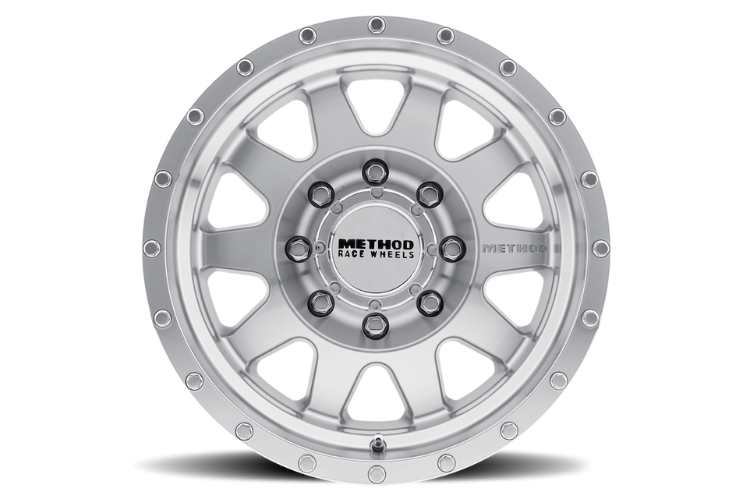 Method Race Wheels MR30129087318 for Ford F250/F350 Super Duty 1999–2025 in machined clear coat finish – durable off-road aluminum wheels for trucks