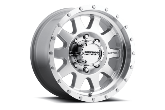 Method Race Wheels MR30129087318 for Ford F250/F350 Super Duty 1999–2025 in machined clear coat finish – durable off-road aluminum wheels for trucks