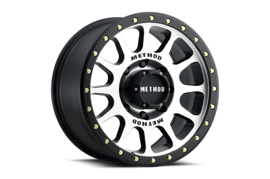 Method Race Wheels MR30589087318 matte black 18-inch wheels for 1999-2025 Ford F250/F350, offering durable off-road wheels and aftermarket wheels