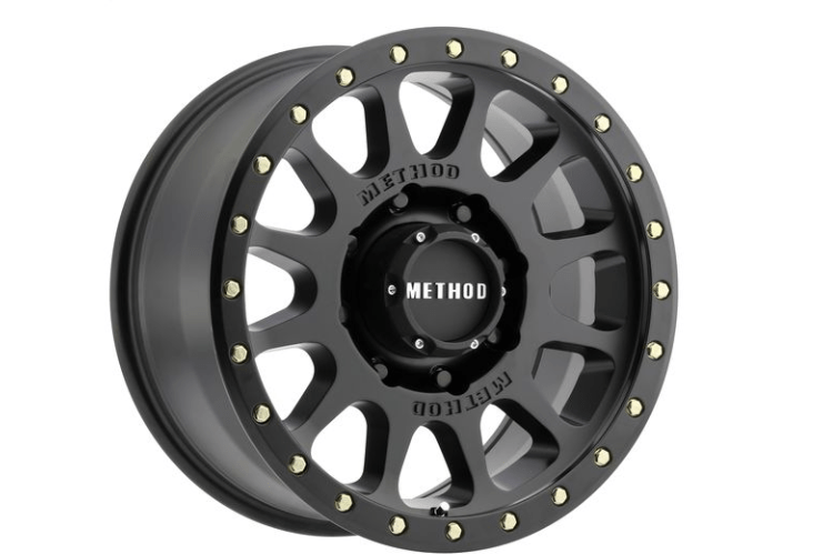 Method Race Wheels MR30589087518H Matte Black Wheel for Ford F250/F350 Super Duty 1999-2025 – 8x170 Method Wheels, black off-road rims, and heavy-duty truck wheels for off-road performance