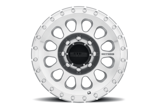 Method Race Wheels MR31578587300 with machined clear coat finish for Ford F250/F350 Super Duty 1999–2020 – durable custom off-road wheels for trucks