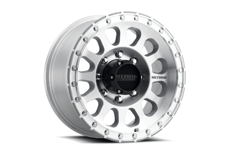 Method Race Wheels MR31578587300 with machined clear coat finish for Ford F250/F350 Super Duty 1999–2020 – durable custom off-road wheels for trucks