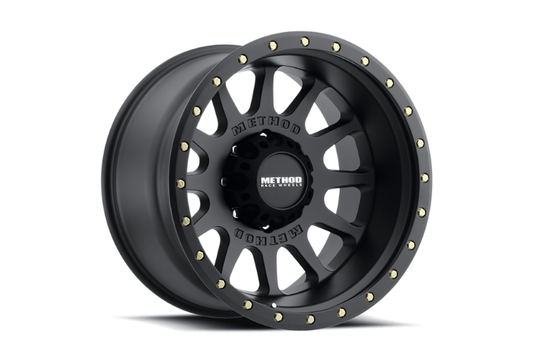 Method Race Wheels MR60529087512N – Matte black 20-inch aftermarket wheels for Ford F250/F350 Super Duty 1999-2025