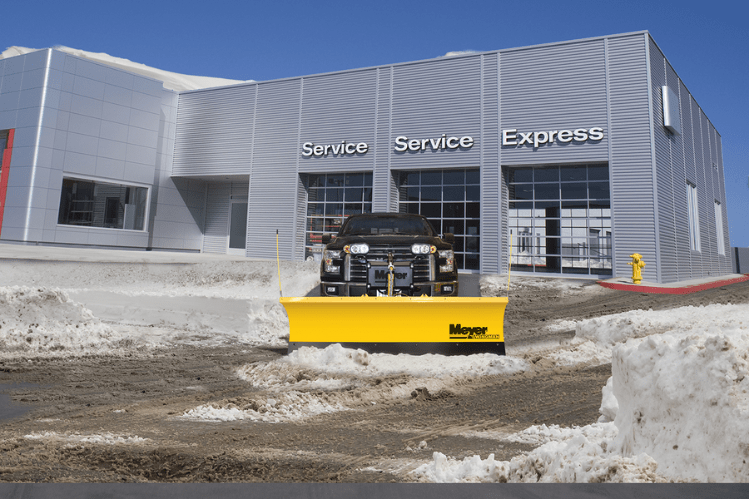 Meyer 28320 WingMan commercial snow plow, a durable snow plow attachment for truck ideal for pros and the best snowplows for pickup trucks