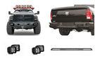 Durable 2018 Dodge Ram 2500 off-road build with Fab Fours protection and Rigid LED lighting