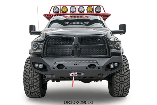 Durable 2018 Dodge Ram 2500 off-road build with Fab Fours protection and Rigid LED lighting
