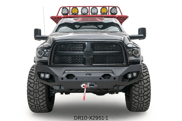 Durable 2018 Dodge Ram 2500 off-road build with Fab Fours protection and Rigid LED lighting