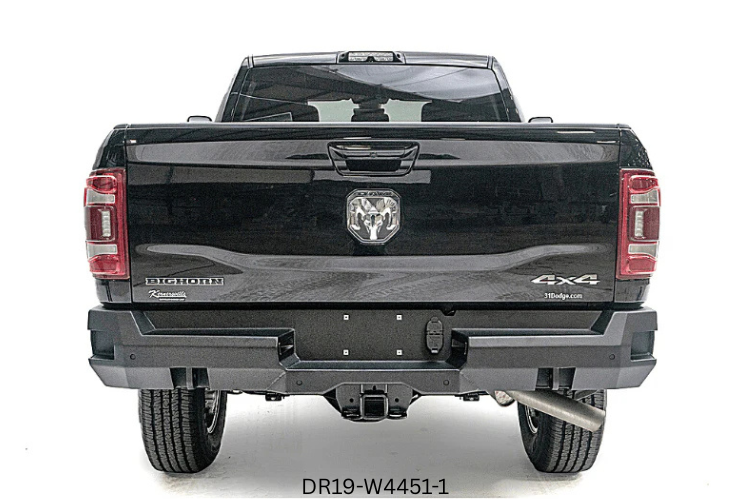 Heavy-duty 2024 Dodge Ram 2500 trail build with Fab Fours steel protection and Rigid lighting