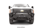 Night Raider Kit installed on a 2014 Silverado 2500HD to turn the truck into a night beast with heavy-duty Fab Fours bumpers and Rigid LED lighting