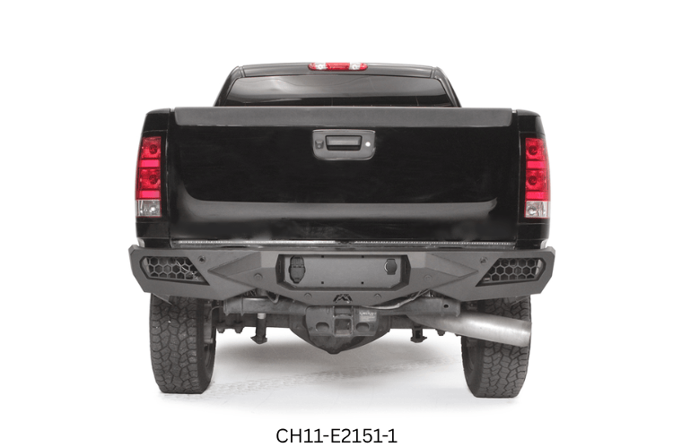 Night Raider Kit installed on a 2014 Silverado 2500HD to turn the truck into a night beast with heavy-duty Fab Fours bumpers and Rigid LED lighting