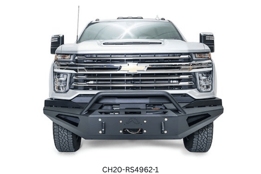 2023 Chevy 2500HD Night Raider Kit upgrade featuring Fab Fours bumpers and Rigid off-road lighting