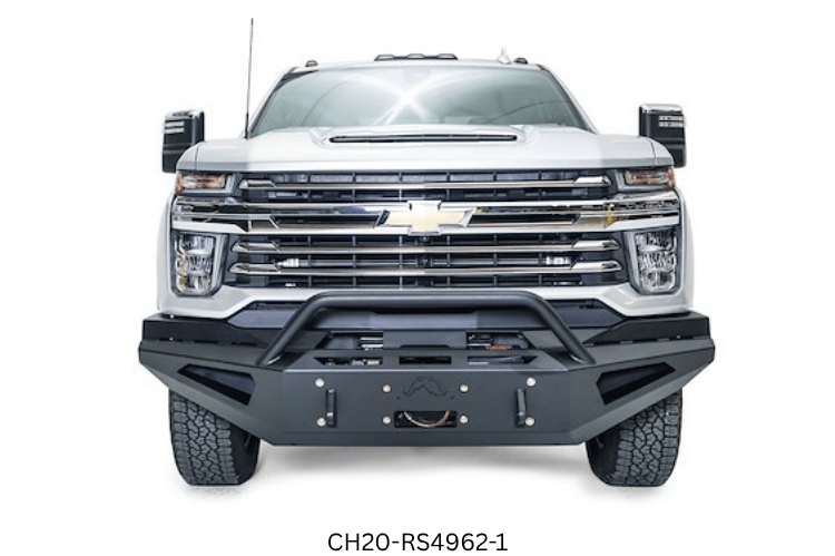 2023 Chevy 2500HD Night Raider Kit upgrade featuring Fab Fours bumpers and Rigid off-road lighting