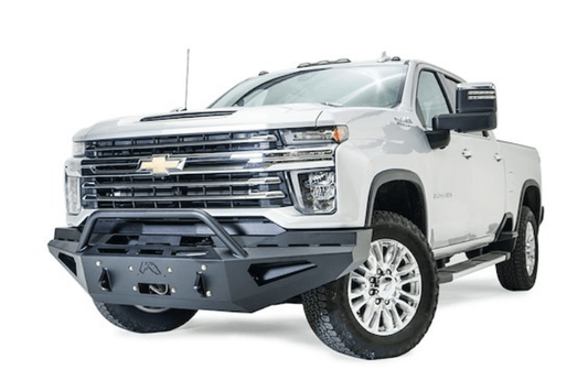 2023 Chevy 2500HD Night Raider Kit upgrade featuring Fab Fours bumpers and Rigid off-road lighting