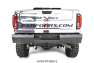 Adventure-ready 2025 Chevy Silverado 2500HD with Night Raider Kit featuring Fab Fours bumpers and Rigid lights