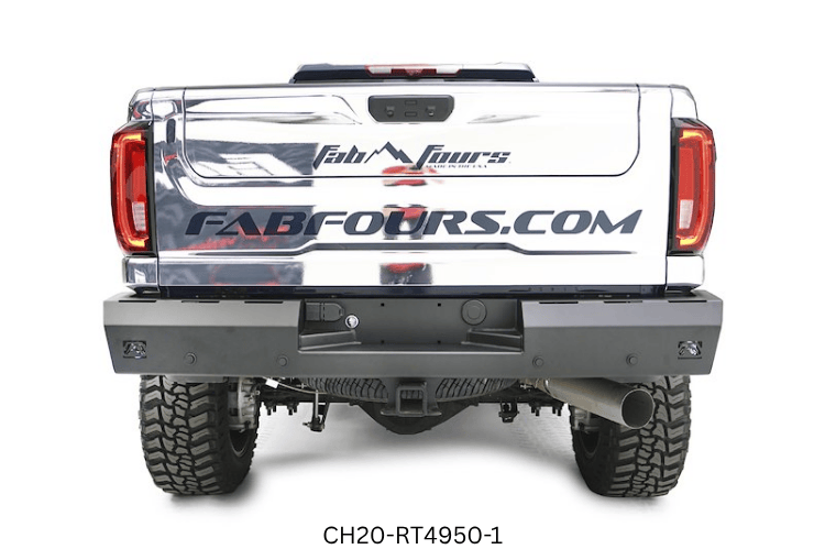 Adventure-ready 2025 Chevy Silverado 2500HD with Night Raider Kit featuring Fab Fours bumpers and Rigid lights