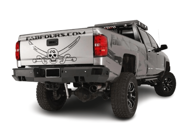 2019 GMC Sierra 2500HD off-road Night Raider Kit featuring Fab Fours heavy-duty armor and Rigid lights