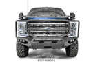 Front and rear bumpers Fab Fours Night Raider kit with Rigid lights for 2024 Ford F250 Superduty heavy-duty truck upgrade
