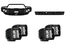 2005 Dodge Ram 2500 Bumper Night Raider kit featuring Hammerhead Bumpers and Rigid lights for rugged truck protection
