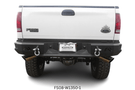 Customized 2016 Ford F250 Super Duty equipped with Fab Fours bumpers and Rigid light setup