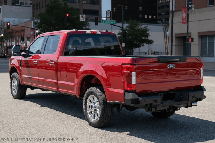 2022 Ford F250 Night Raider Edition combining Fab Fours protection and Rigid lighting performance