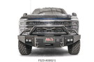 Adventure-ready 2024 Ford F250 Super Duty featuring Fab Fours bumpers and Rigid lighting system