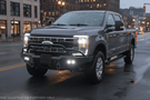 Adventure-ready 2024 Ford F250 Super Duty featuring Fab Fours bumpers and Rigid lighting system
