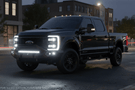 2025 Ford F250 Super Duty Night Raider Kit built for off-road with Road Armor and Rigid lighting