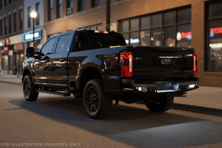 2025 Ford F250 Super Duty Night Raider Kit built for off-road with Road Armor and Rigid lighting