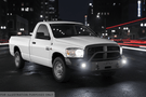 2009 Dodge Ram 2500 enhanced with the Night Raider Kit — boasting Fab Fours Red Steel durability and Rigid brilliance