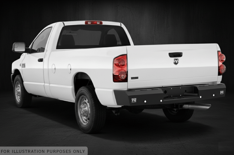 2009 Dodge Ram 2500 enhanced with the Night Raider Kit — boasting Fab Fours Red Steel durability and Rigid brilliance