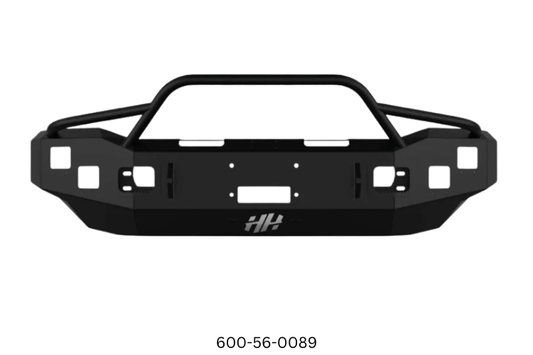Overland Adventure Kit for a 2004 Ford F250, optimized for heavy-duty service with Hammerhead bumpers, Warn winch and Truxedo rack.