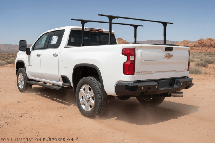 2023 Chevy Silverado 2500HD Overland Adventure Kit with Fab Fours bumpers, Warn winch, TruXedo rack, and ARB rooftop tent