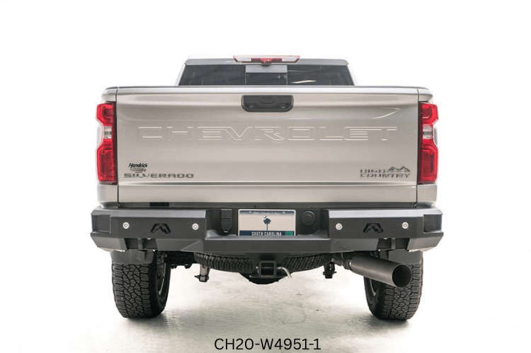 2023 Chevy Silverado 2500HD Overland Adventure Kit with Fab Fours bumpers, Warn winch, TruXedo rack, and ARB rooftop tent