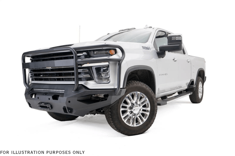 2023 Chevy Silverado 2500HD Overland Adventure Kit with Fab Fours bumpers, Warn winch, TruXedo rack, and ARB rooftop tent