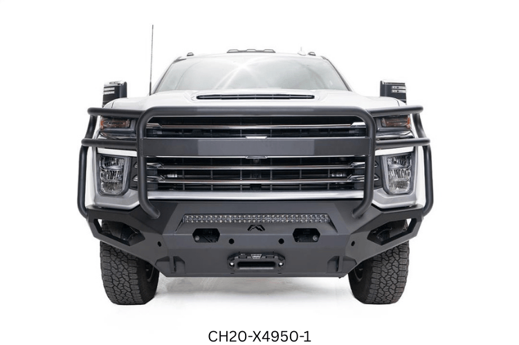 2023 Chevy Silverado 2500HD Overland Adventure Kit with Fab Fours bumpers, Warn winch, TruXedo rack, and ARB rooftop tent
