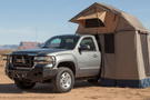 2007 GMC Sierra 2500HD Overland Adventure Kit with Hammerhead bumpers, Warn winch, TruXedo rack and, ARB Rooftop Tent.