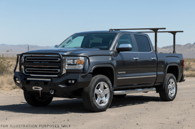 2019 GMC Sierra 2500HD Overland Adventure Kit featuring Fab Fours bumper, Warn winch, Truxedo rack and, ARB Rooftop Tent.