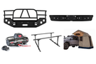 Overland Adventure Kit for a 2007 Ford F250 Superduty, engineered for extreme off-road duty with Hammerhead bumpers, Warn winch, Truxedo rack and ARB roof tent.