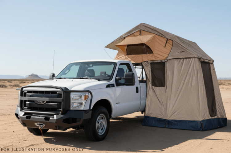 2016 Ford F250 Superduty Overland Adventure Kit built for every expedition with Fab Fours, Warn winch, Truxedo rack, and ARB rooftop tent