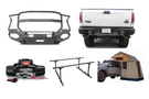2016 Ford F250 Superduty Overland Adventure Kit built for every expedition with Fab Fours, Warn winch, Truxedo rack, and ARB rooftop tent