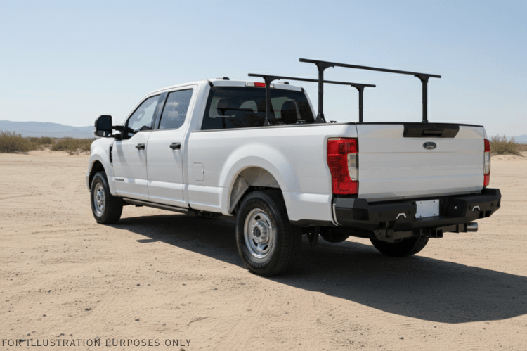 Overland Adventure Kit installed on a 2022 Ford F250 Superduty with Fab Fours bumpers, Warn winch, Truxedo rack and ARB roof tent built for any terrain.