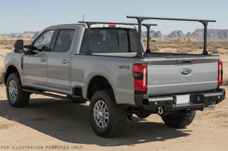 Overland Adventure Kit for a 2024 Ford F250 Superduty , Built for heavy-duty performance with Fab Fours bumpers, Warn winch,Truxedo rack, Rails and Roof tent. 