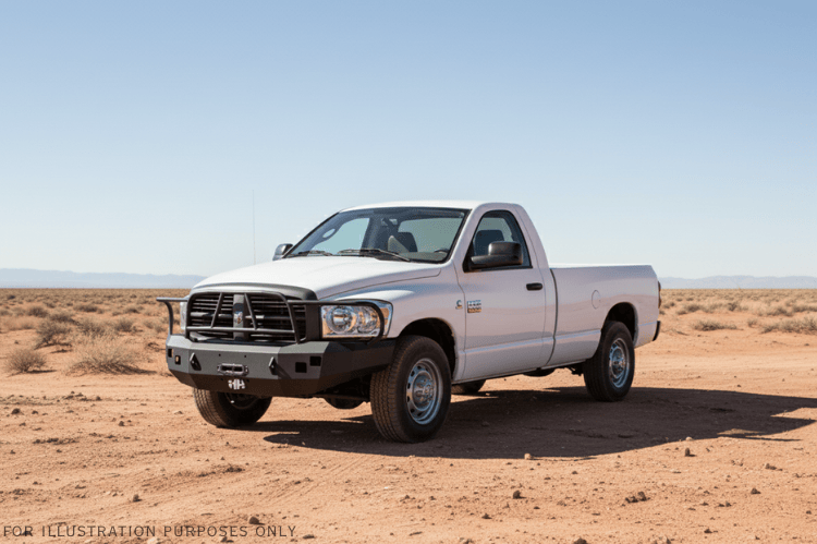Overland Adventure Kit for a 2009 Dodge Ram 2500, developed for high-impact use with Hammerhead bumpers, Warn winch, Truxedo rack and ARB rooftop tent.