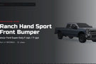 Ranch Hand FBF235BLR Sport Series Front Bumper Winch Ready with Grille Guard for 2023-2026 Ford F250/F350 Superduty