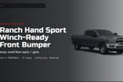 Ranch Hand Sport Series winch ready front bumper FBD255BLR for 2025-2026 Ram 2500/3500 durable Sport Series grille guard bumper
