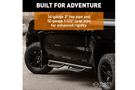 Ranch Hand Midnight nerf bars MRSD101C6B6S for 2009–2026 Dodge Ram 2500/3500, featuring durable construction and a stealth black finish.